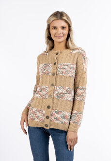 Usha FESTIVAL dames vest met knopen rakata Veelkleurig - M/L