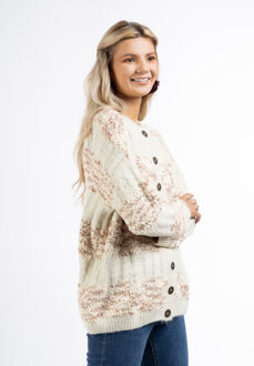 Usha FESTIVAL dames vest met knopen rakata Veelkleurig