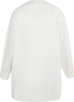 Usha Gebreid vest Dames wit - maat XL