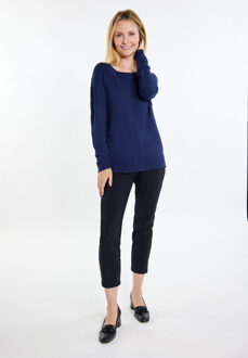 Usha Gebreide trui Dames marine Marineblauw