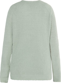 Usha Gebreide trui Dames Muntgroen Mint - L
