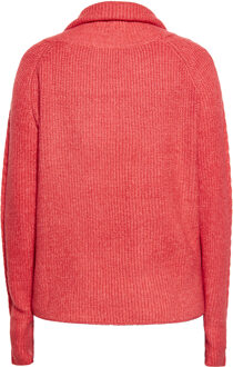 Usha Gebreide trui Dames Vintage rood