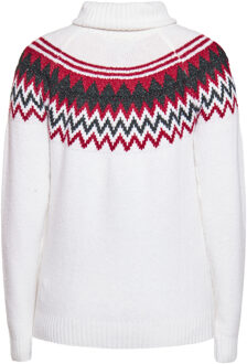Usha Gebreide trui Dames Wol Wit Veelkleurig Gebroken wit - 2XL