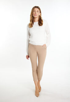 Usha Gebreide trui Dames wolwit Gebroken wit - XL/2XL