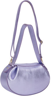 Usha Handtas Dames Glanzend lila - maat