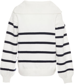 Usha Jumper Dames GEBROKEN WITTE MARIENE STREPEN - maat XL/2XL