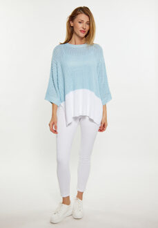Usha Jumper Dames lichtblauw wit - maat Blauw en wit
