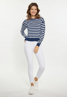 Usha Jumper Dames marine wit Marineblauw