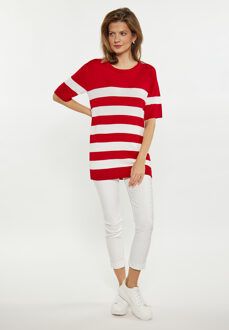 Usha Jumper Dames rood wit Wit/Rood