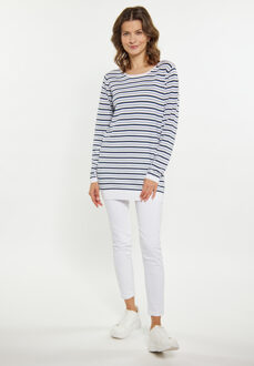Usha Jumper Dames wit + marine Wit/Navy