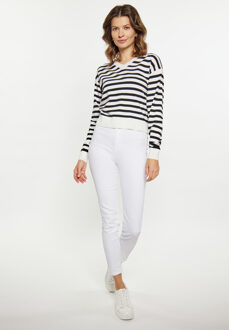 Usha Jumper Dames wit zwart - maat L Wit/Zwart