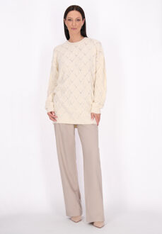 Usha Jumper Dames wolwit Gebroken wit