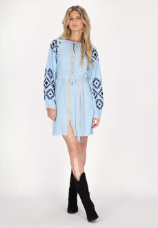 Usha Jurk Dames lichtblauw