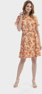 Usha Jurk Dames Oranje lichtgeel - XL