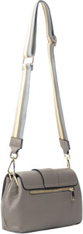 Usha Leren schoudertas Dames grijs - One Size