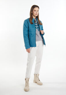 Usha licht gewatteerd jack Dames benzine - maat Turquoise