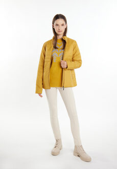 Usha licht gewatteerd jack Dames curry - maat M Geel