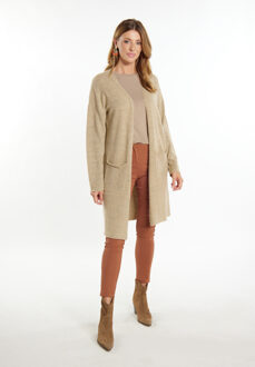 Usha Longcardigan Dames beige - XL