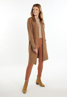 Usha Longcardigan Dames Kameel Camel - M