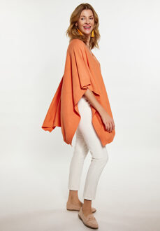 Usha Poncho Dames abrikoos Perzik - M/L