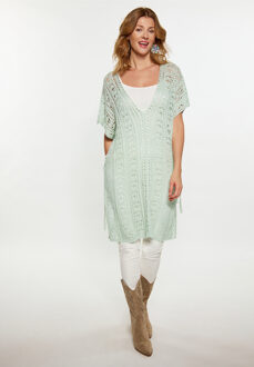 Usha Poncho Dames aqua - maat M/L Turquoise