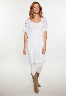 Usha Poncho Dames wit - M/L
