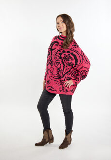 Usha Poncho-trui Dames rood