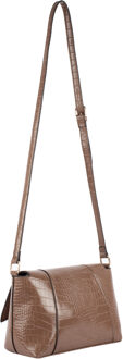 Usha schoudertas Dames taupe Beige