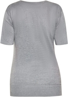 Usha T-shirt Dames grijs melange - maat M