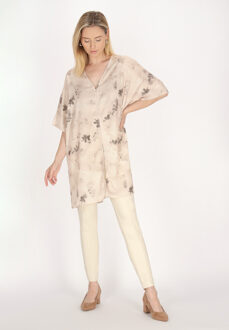 Usha Tuniek Dames Beige Veelkleurig