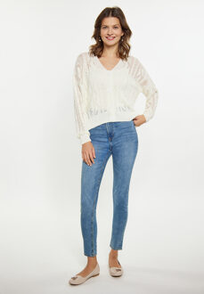 Usha Vest Dames cr - maat M/L Crème