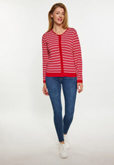 Usha Vest Dames rood wit - L