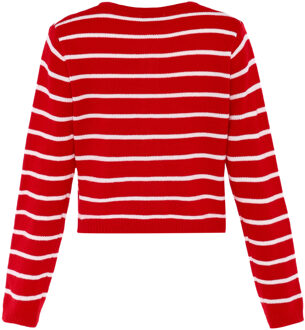 Usha Vest Dames rood witte strepen - maat M/L