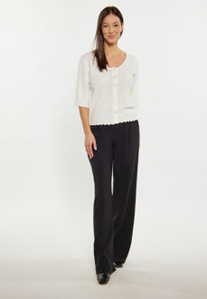 Usha Vest Dames wolwit Gebroken wit