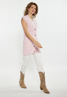 Usha Waistcoat Dames lichtroze Rosé - XL