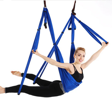 USHINE 6 handles antigravity yoga hammock swing parachute yoga gym hanging outdoor leisure decompression hammock