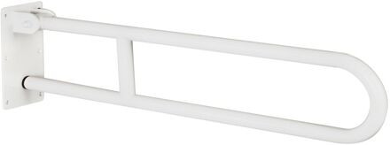 USIS toilet hendelgreep pivoterend - beugelvorm - RVS - wit - 70 cm breed