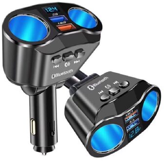 Uslin 120W Fm-zender Bluetooth 5.0 Handsfree Car Kit Audio MP3 Speler QC3.0 QC4.0 5A Snelle Charger Auto Fm modulator