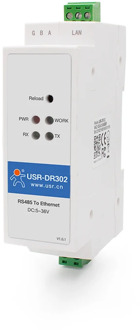 USR-DR302 Din Rail Serial RS485 to Ethernet TCP IP Server Module Ethernet Converter Modbus RTU to Modbus TCP unit