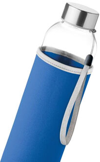 Utah glazen 500ml waterfles Blauw - One size