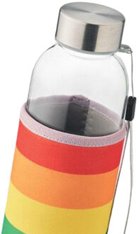 Utah glazen 500ml waterfles Veelkleurig - One size