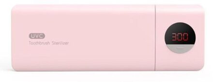 Uv Badkamer Tandenborstelhouder, Tandenborstel Organizer Wall Mounted Met Sterilisator-Functie, Voor Dames Baby Familie roze