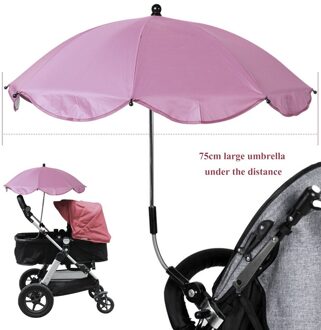 Uv Bescherming Regendicht Baby Baby Wandelwagen Cover Paraplu Kan Vrij Worden Gebogen Roest Niet Universele Wandelwagen Accessoires paars