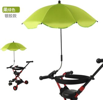 Uv Bescherming Sunscree Regendicht Kindje Paraplu Baby Kinderwagen Cover Kan Gebogen Vrij Roest Niet Universele Wandelwagen Accessorie groen