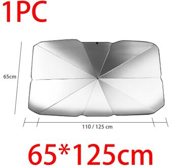 Uv Bescherming Zonnescherm Voor Auto Voorruit Zomer Uv Reflector Vizieren Bescherming Innerlijke Gebruikt Paraplu Voor Auto Te Winkel 65X125cm 1stk