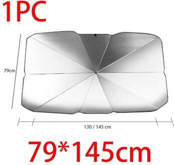 Uv Bescherming Zonnescherm Voor Auto Voorruit Zomer Uv Reflector Vizieren Bescherming Innerlijke Gebruikt Paraplu Voor Auto Te Winkel 79X145cm 1stk
