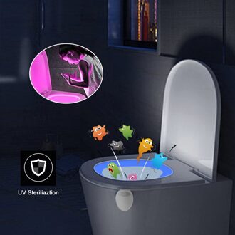 Uv Desinfectie Lint 16 Intelligente Motion Functie Led Licht Waterdicht Wc Flush Toiletten Lamp Menselijk Lichaam Detectie