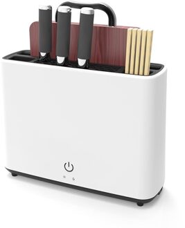 Uv Eetstokjes Desinfectie Kooi Solar Vork Lepel Sterilisator Houder Keukenmes Droogrek