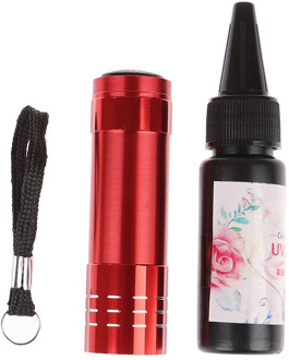 UV Flashlight/Lamp + UV Resin Kit 25ml Ultraviolet Cure Resin DIY Fast Curing UV Hard Resin Glue For Making Jewelry Handicrafts