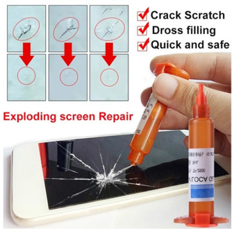 UV Glue Liquid Optical Clear Adhesive TP 2500 Clear Glue For Glasses Cell Glass Broken Crack Qucikly Restore Window Screen
